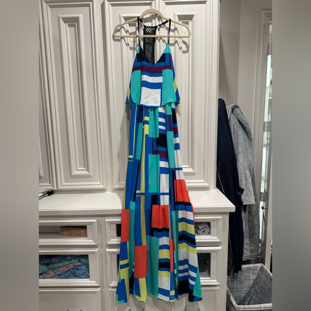 Parker Colorful Geometric Maxi Dress